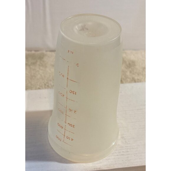 Vintage Tupperware 16 oz QUICK SHAKE Replacement Cup Translucent Plastic - Picture 3 of 6